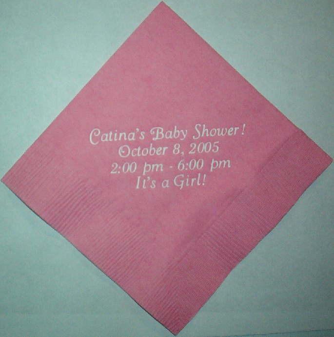 Personalized Baby Shower Napkins
